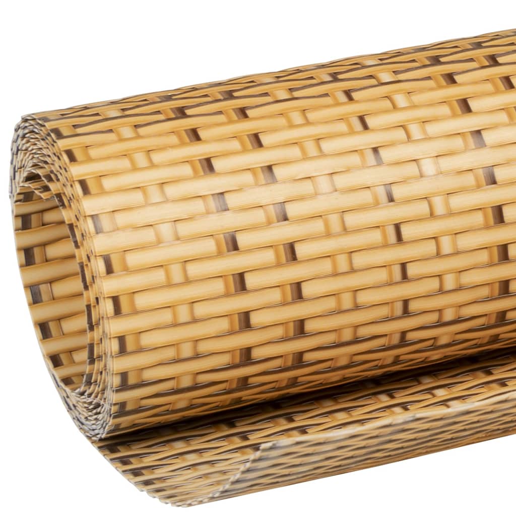 vidaXL Paravent de balcon marron clair 400x80 cm résine tressée