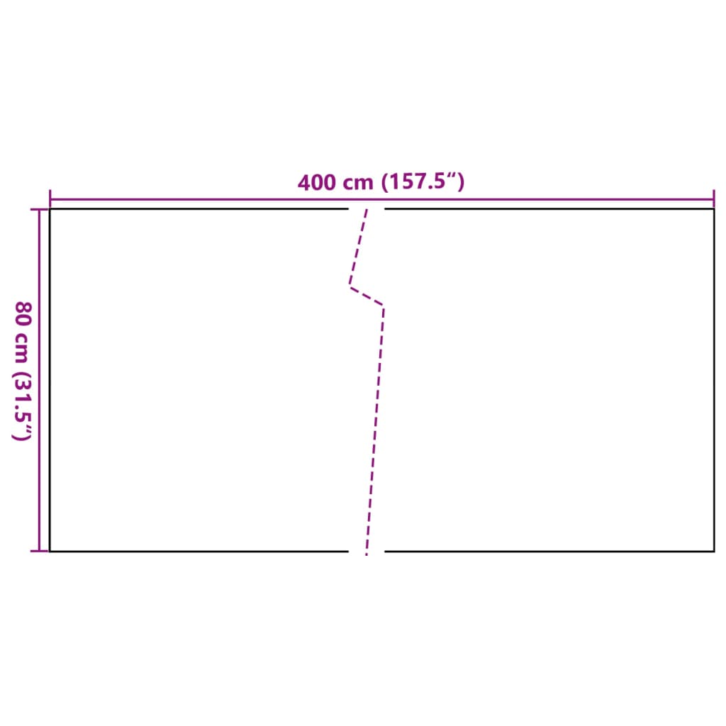 vidaXL Paravent de balcon marron clair 400x80 cm résine tressée