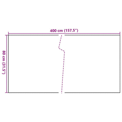 vidaXL Paravent de balcon marron clair 400x80 cm résine tressée