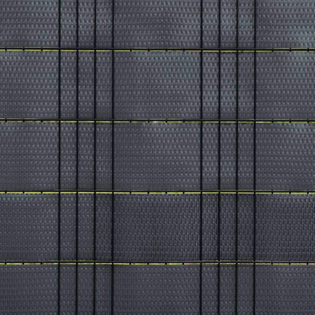 vidaXL Paravents de balcon 10 pcs anthracite 255x19 cm résine tressée