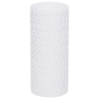 vidaXL Paravents de balcon 10 pcs blanc 255x19 cm résine tressée