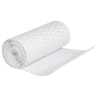 vidaXL Paravents de balcon 10 pcs blanc 255x19 cm résine tressée