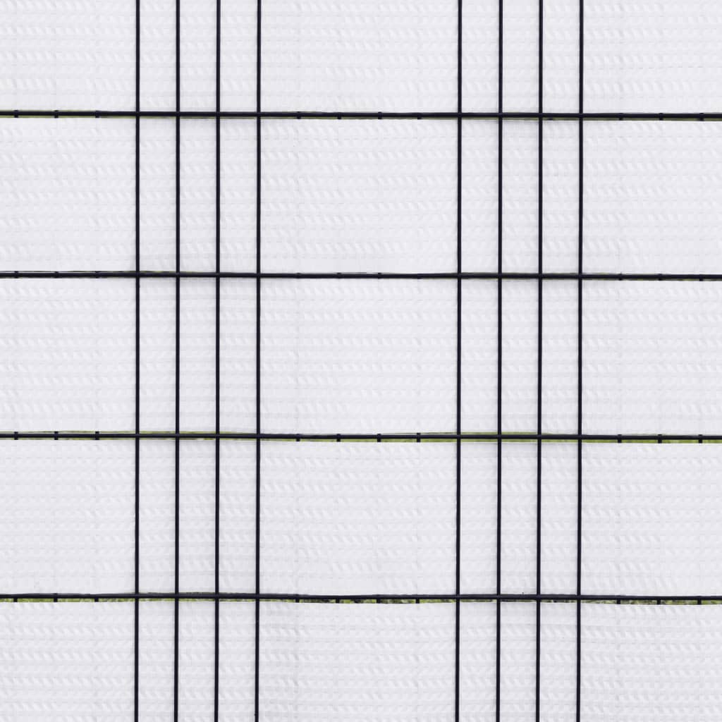 vidaXL Paravents de balcon 10 pcs blanc 255x19 cm résine tressée