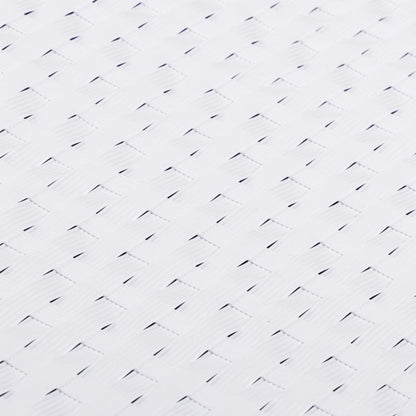 vidaXL Paravents de balcon 10 pcs blanc 255x19 cm résine tressée