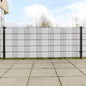 vidaXL Paravents de balcon 10 pcs blanc 255x19 cm résine tressée