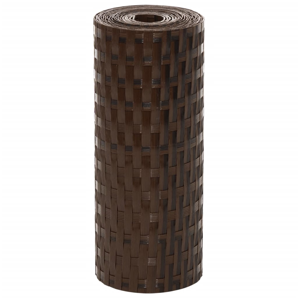 vidaXL Paravents de balcon 10pcs marron et noir 255x19cm résine tressé