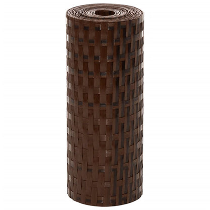 vidaXL Paravents de balcon 10pcs marron et noir 255x19cm résine tressé