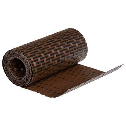 vidaXL Paravents de balcon 10pcs marron et noir 255x19cm résine tressé