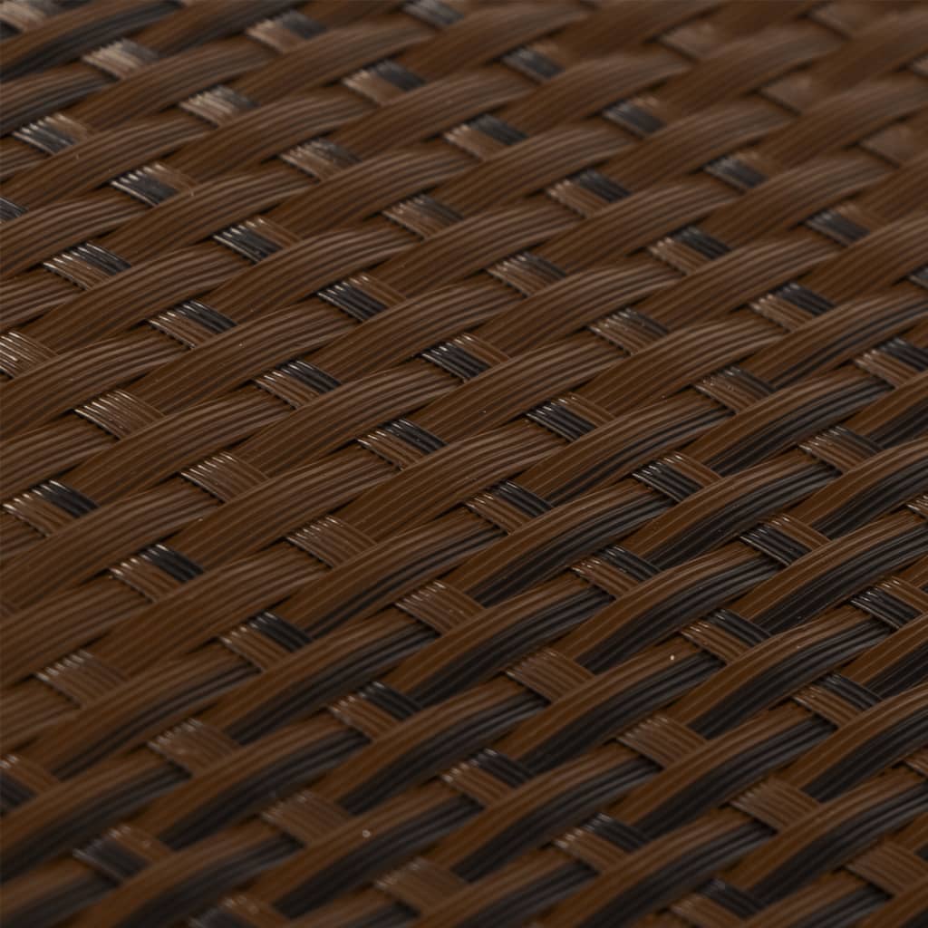 vidaXL Paravents de balcon 10pcs marron et noir 255x19cm résine tressé