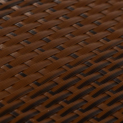 vidaXL Paravents de balcon 10pcs marron et noir 255x19cm résine tressé