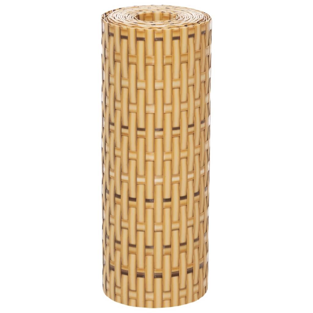 vidaXL Paravents de balcon 10 pcs marron clair 255x19cm résine tressée