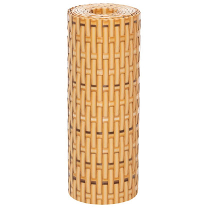 vidaXL Paravents de balcon 10 pcs marron clair 255x19cm résine tressée