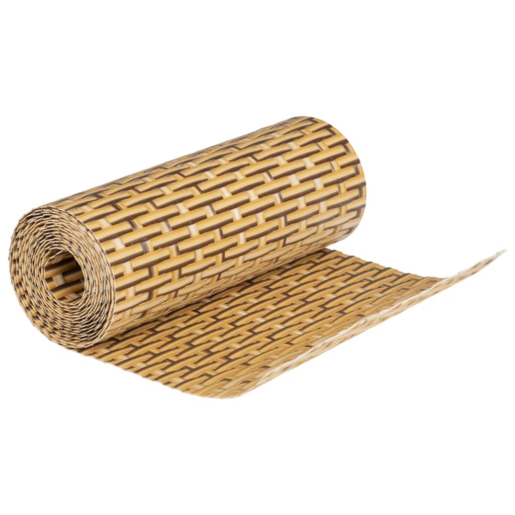 vidaXL Paravents de balcon 10 pcs marron clair 255x19cm résine tressée