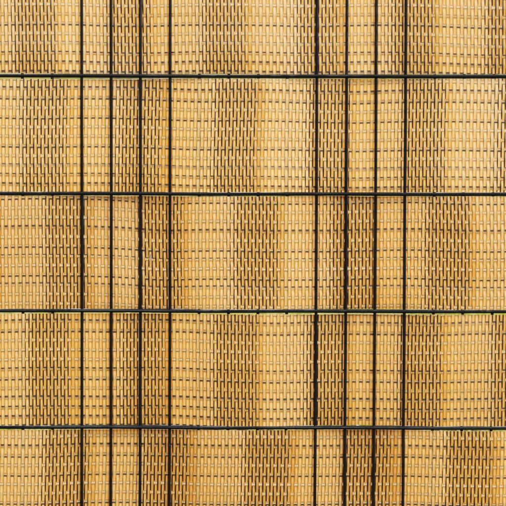 vidaXL Paravents de balcon 10 pcs marron clair 255x19cm résine tressée