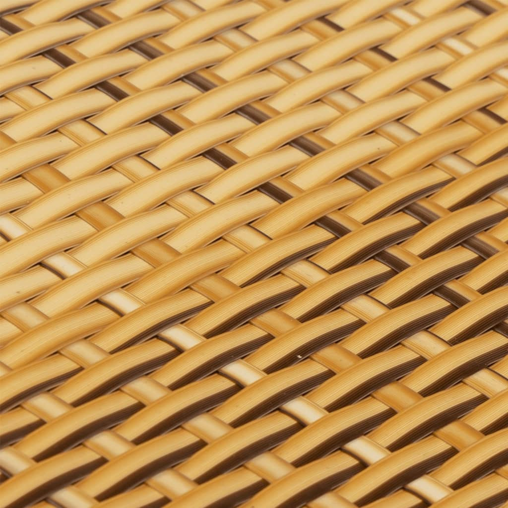 vidaXL Paravents de balcon 10 pcs marron clair 255x19cm résine tressée