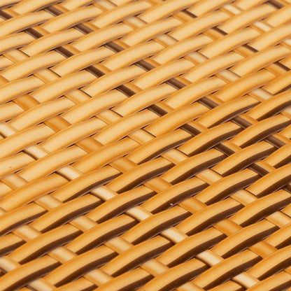 vidaXL Paravents de balcon 10 pcs marron clair 255x19cm résine tressée