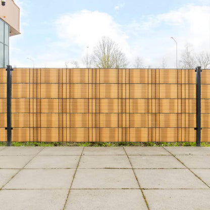 vidaXL Paravents de balcon 10 pcs marron clair 255x19cm résine tressée