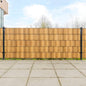 vidaXL Paravents de balcon 10 pcs marron clair 255x19cm résine tressée