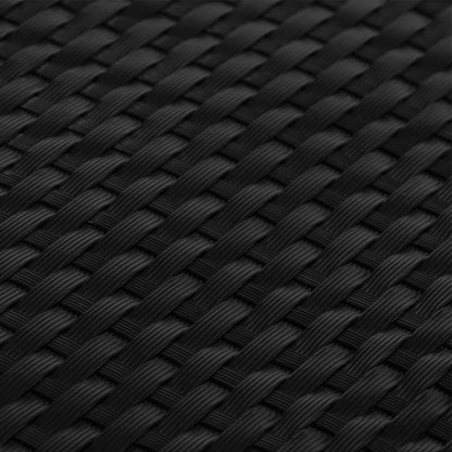 vidaXL Paravents de balcon 5 pcs noir 255x19 cm résine tressée