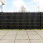 vidaXL Paravents de balcon 10 pcs noir 255x19 cm résine tressée