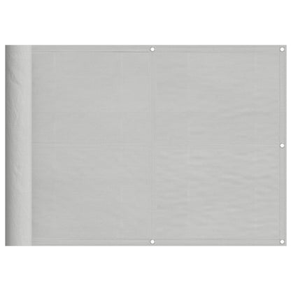 vidaXL Écran de balcon gris clair 75x400 cm 100% polyester oxford