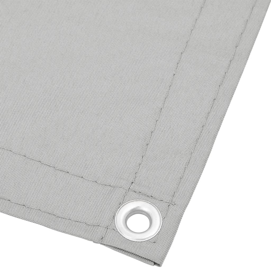 vidaXL Écran de balcon gris clair 75x400 cm 100% polyester oxford