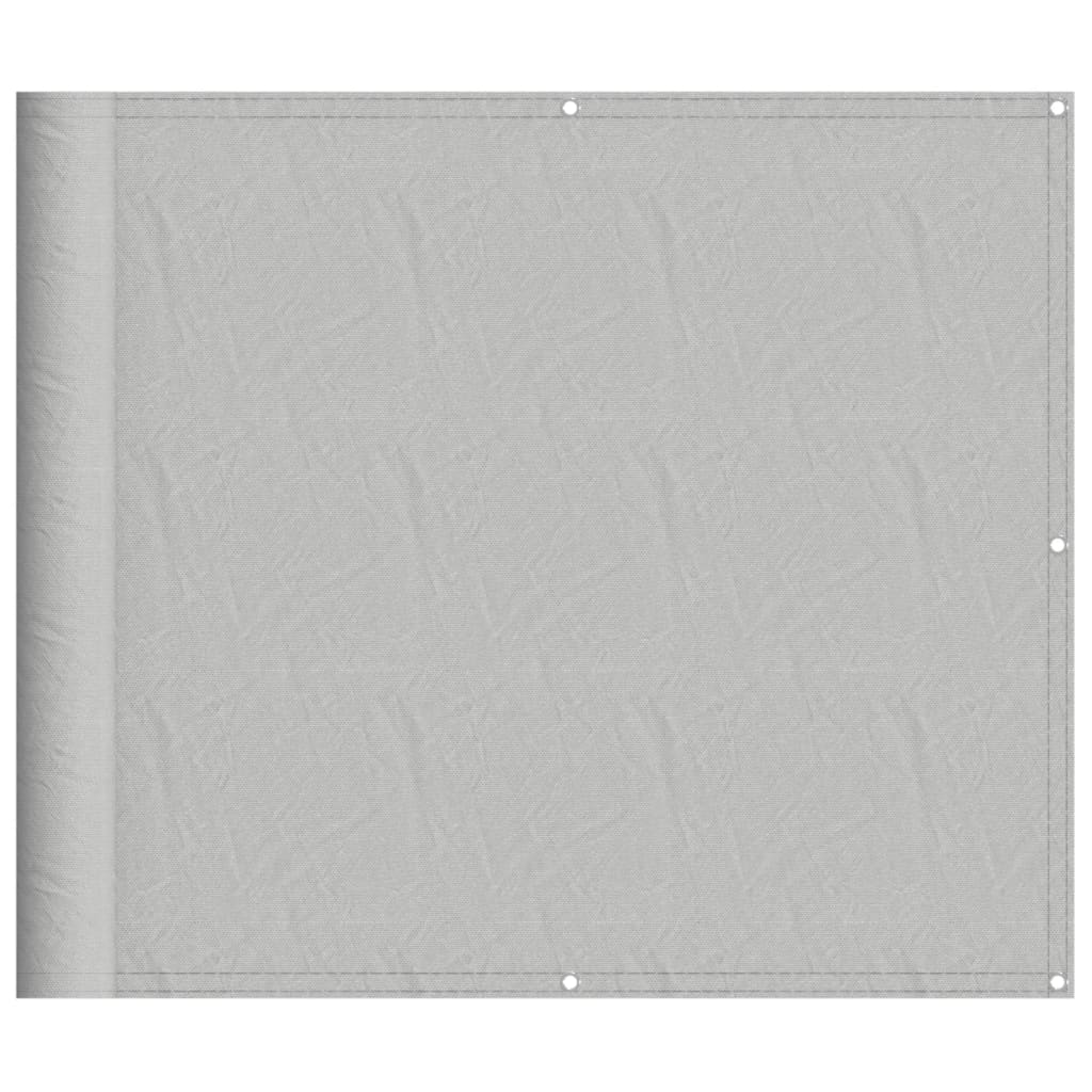 vidaXL Écran de balcon gris clair 90x300 cm 100% polyester oxford