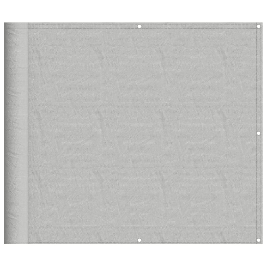 vidaXL Écran de balcon gris clair 90x400 cm 100% polyester oxford