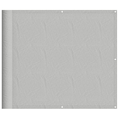 vidaXL Écran de balcon gris clair 90x400 cm 100% polyester oxford