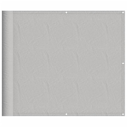 vidaXL Écran de balcon gris clair 90x500 cm 100% polyester oxford