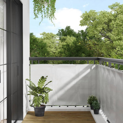 vidaXL Écran de balcon gris clair 90x500 cm 100% polyester oxford