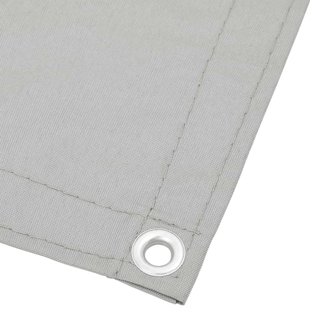 vidaXL Écran de balcon gris clair 120x400 cm 100% polyester oxford