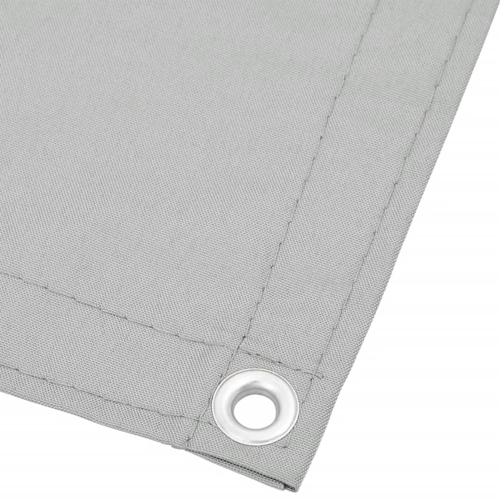 vidaXL Écran de balcon gris clair 120x600 cm 100% polyester oxford