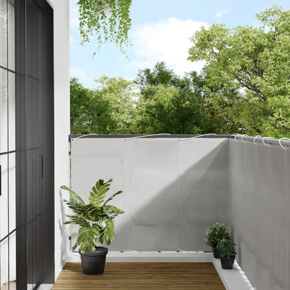 vidaXL Écran de balcon gris clair 120x600 cm 100% polyester oxford