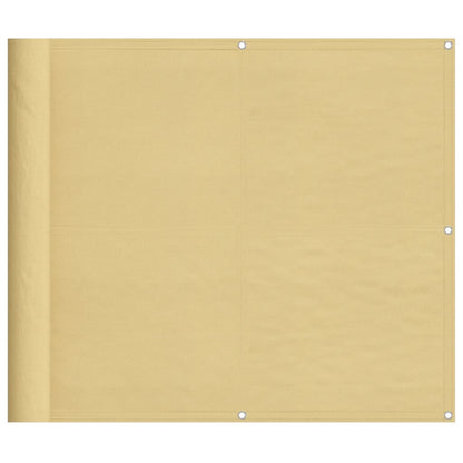 vidaXL Écran de balcon sable 90x300 cm 100% polyester oxford