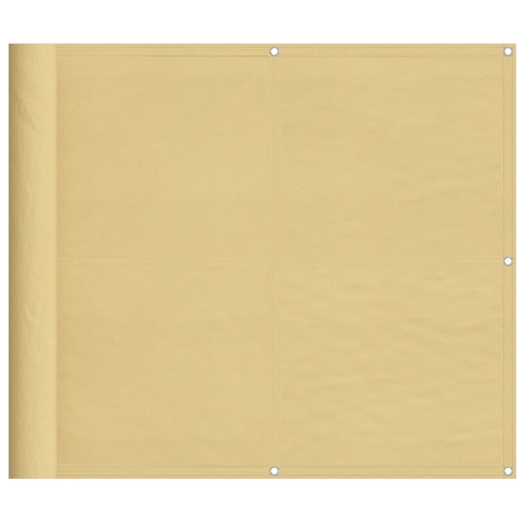 vidaXL Écran de balcon sable 90x600 cm 100% polyester oxford