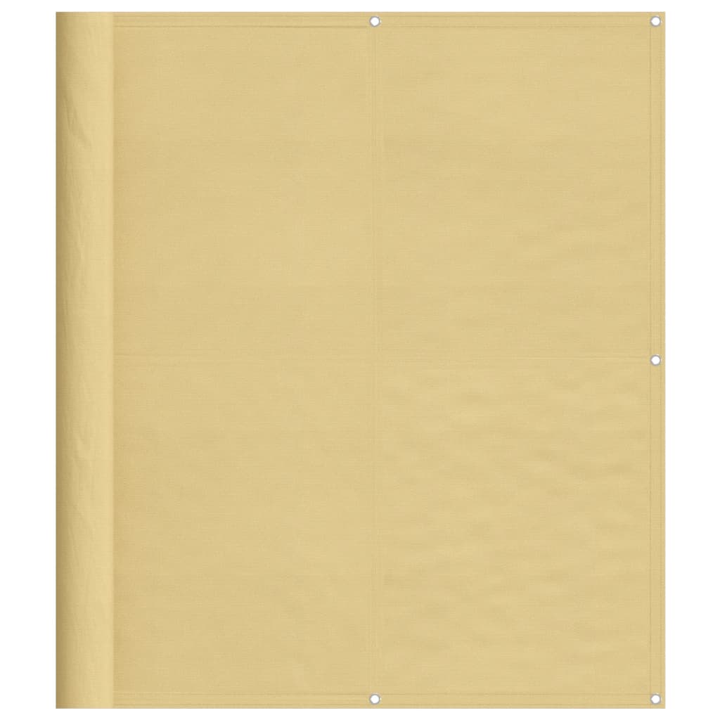 vidaXL Écran de balcon sable 120x400 cm 100% polyester oxford