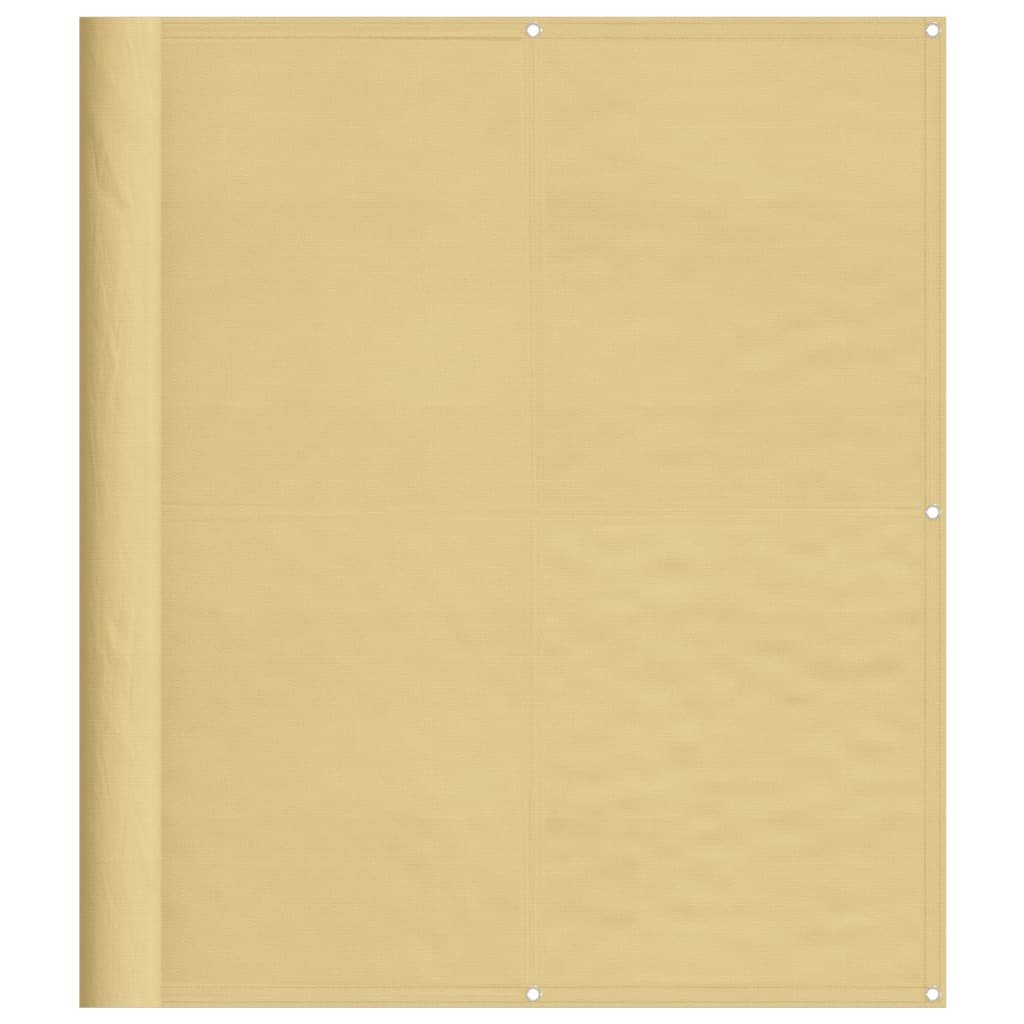 vidaXL Écran de balcon sable 120x600 cm 100% polyester oxford