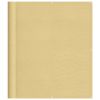 vidaXL Écran de balcon sable 120x600 cm 100% polyester oxford