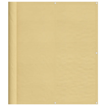 vidaXL Écran de balcon sable 120x800 cm 100% polyester oxford