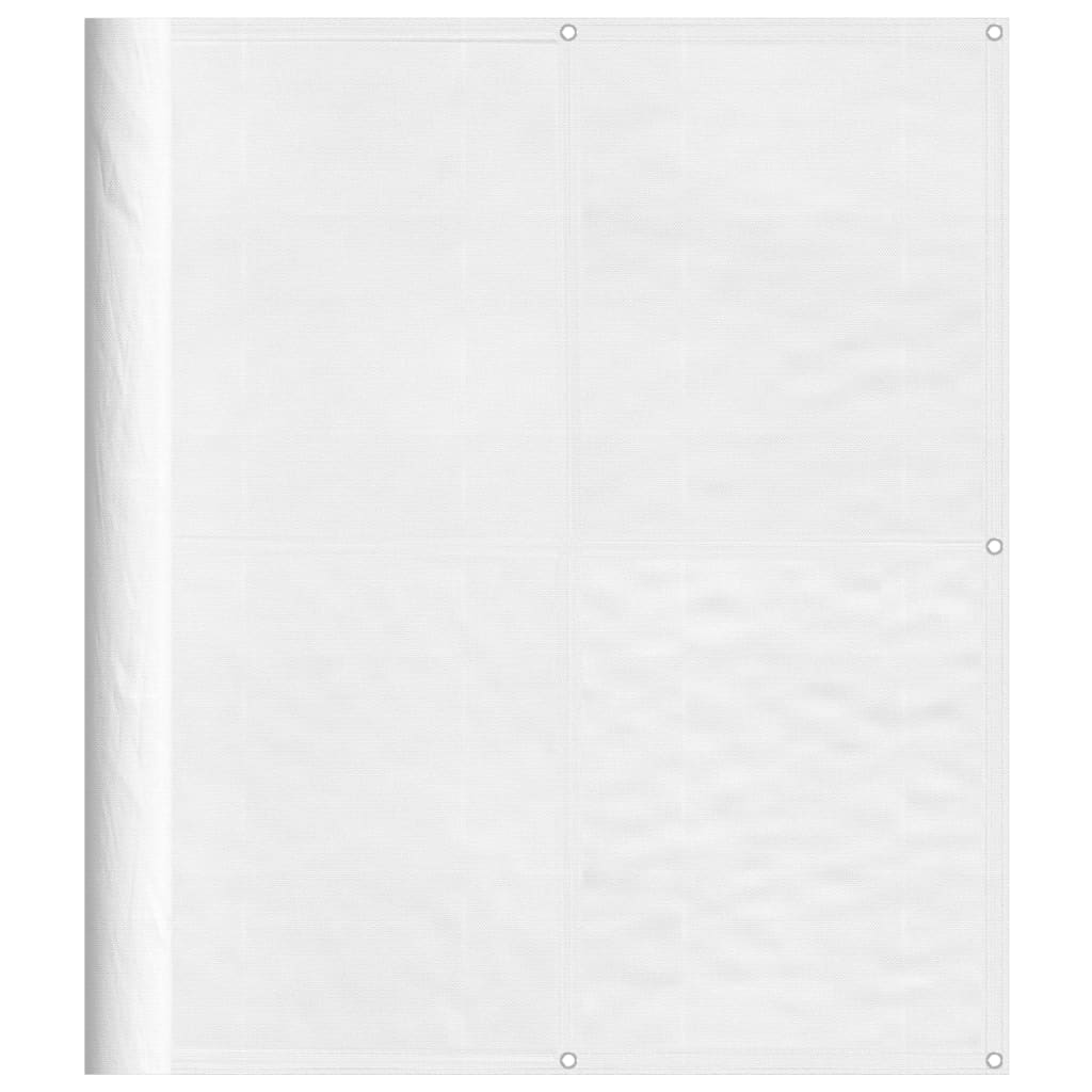 vidaXL Écran de balcon blanc 120x800 cm 100% polyester oxford
