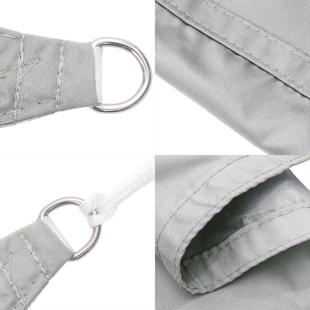 vidaXL Voile d'ombrage gris clair 3x3 m 100% polyester oxford