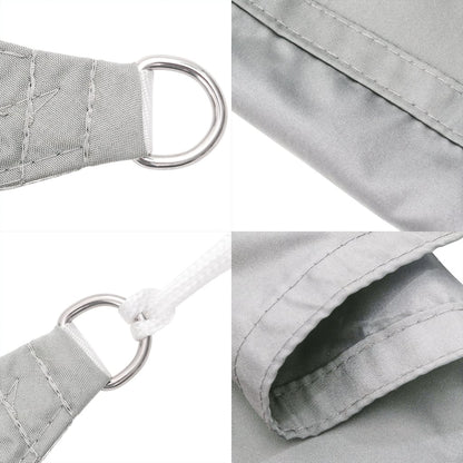 vidaXL Voile d'ombrage gris clair 3x3 m 100% polyester oxford