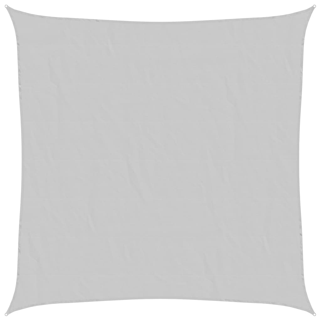 vidaXL Voile d'ombrage gris clair 4x4 m 100% polyester oxford