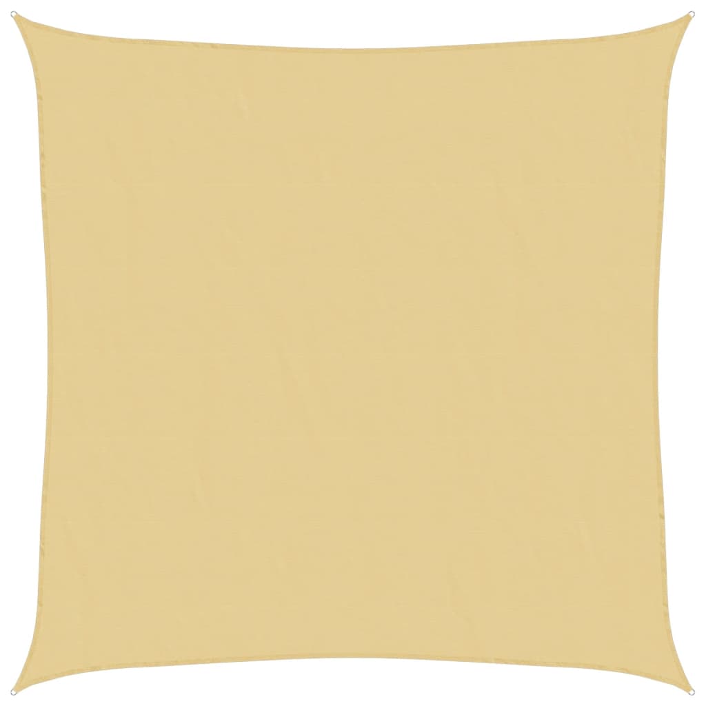 vidaXL Voile d'ombrage sable 3x3 m 100 % polyester oxford