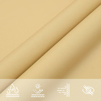 vidaXL Voile d'ombrage sable 3x3 m 100 % polyester oxford