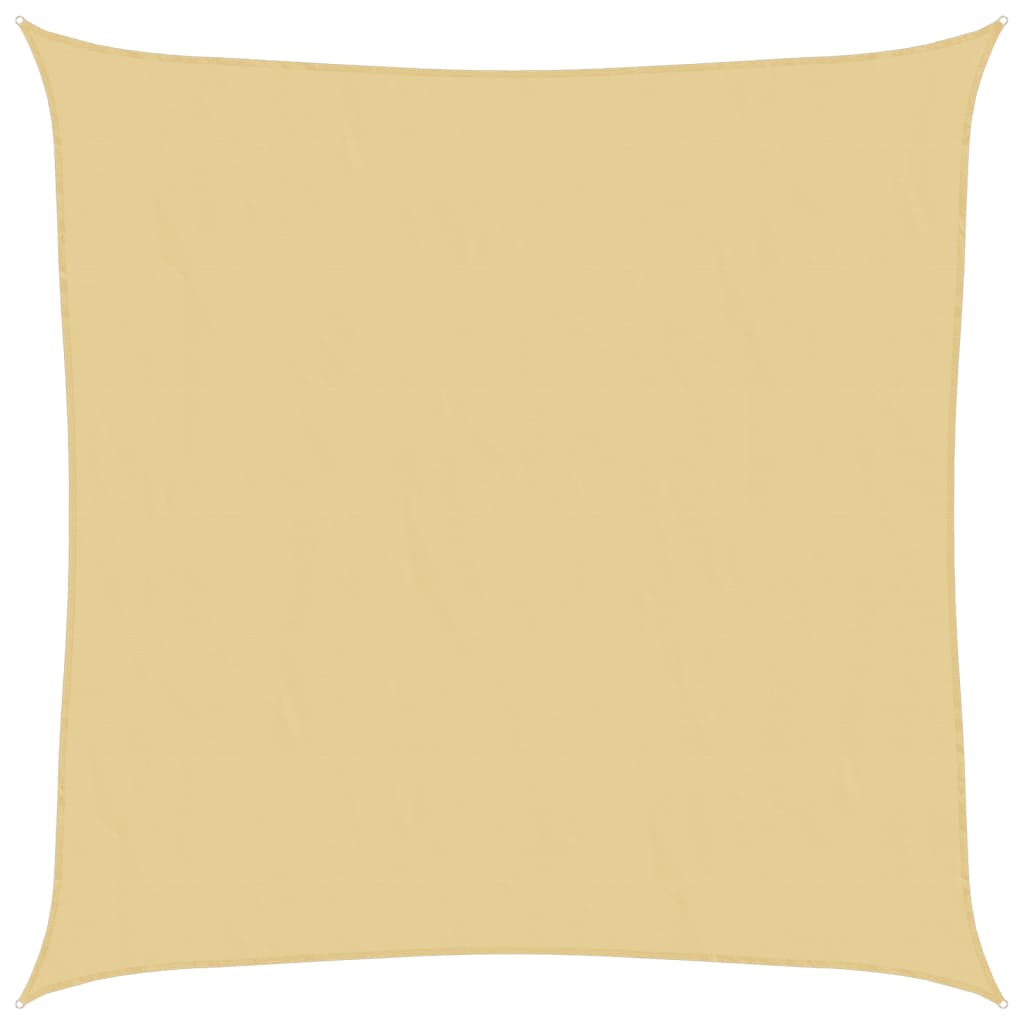 vidaXL Voile d'ombrage sable 4x4 m 100 % polyester oxford