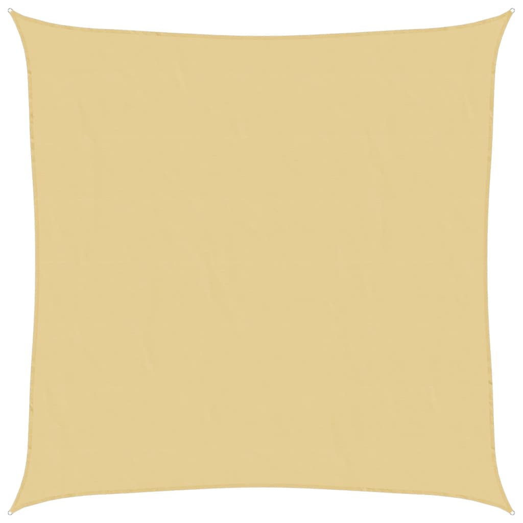 vidaXL Voile d'ombrage sable 5x5 m 100 % polyester oxford