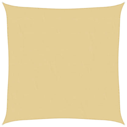 vidaXL Voile d'ombrage sable 5x5 m 100 % polyester oxford