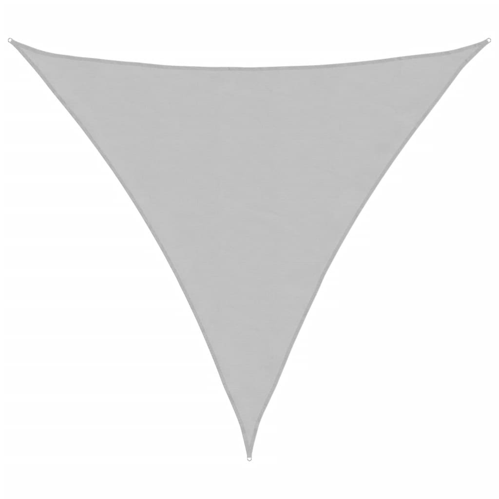 vidaXL Voile d'ombrage gris clair 3x3x3 m 100% polyester oxford